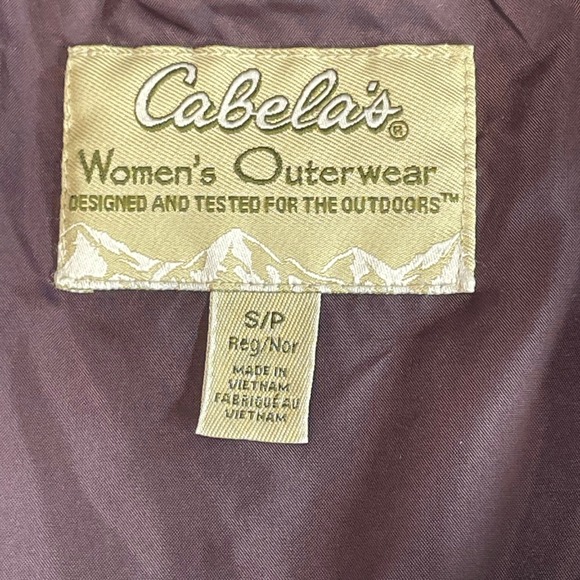 Cabelas Outerwear Purple Fleece Zip Up Southwestern Aztec Print Jacket Size S - Picture 3 of 11